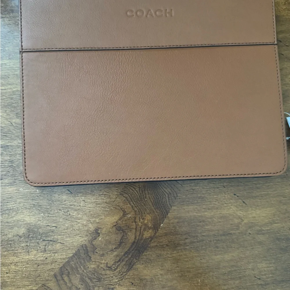 COACH Elegant Brown Leather IPad Case NWT MSRP $198